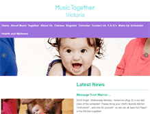 Tablet Screenshot of musictogethervictoria.com
